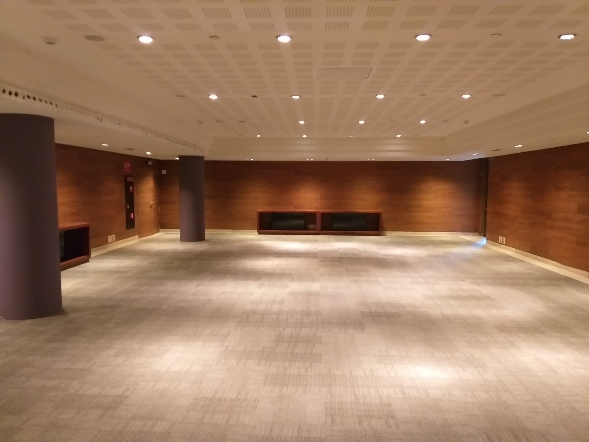 Limpieza de zona enmoquetada hotel Miramar Barcelona