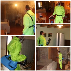 Desinfección por nebulización