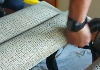 Limpieza de butaca con reposapiés