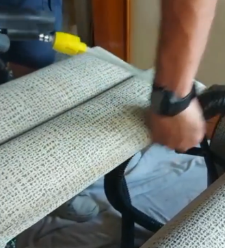 Limpieza de butaca con reposapiés